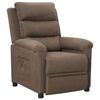vidaXL Fauteuil inclinable Taupe Tissu
