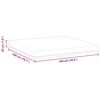 vidaXL Matelas Blanc et Bleu 180 x 200 cm Tissu jacquard
