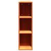 vidaXL T&ecirc;te de lit avec rangement cire marron 150cm bois massif de pin