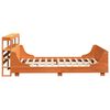 vidaXL Cadre de lit sans matelas cire marron 150x200cm bois pin massif