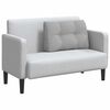 vidaXL Coussin de Dos Gris nuage 80 x 24 x 50 cm tissu