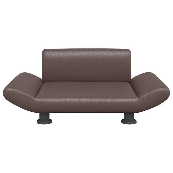 vidaXL Lit pour chien marron 70x45x28 cm similicuir