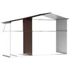vidaXL Abri de jardin marron 277x192,5x179 cm acier galvanis&eacute;