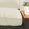 vidaXL Set de coussins de palette 2 pcs Cr&egrave;me Tissu Oxford