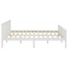 vidaXL Cadre de lit sans matelas blanc bois massif de pin 200x200 cm