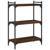 vidaXL Biblioth&egrave;que 3 niveaux ch&ecirc;ne brun 60x30x86 cm bois d'ing&eacute;nierie