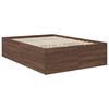 vidaXL Cadre de lit Ch&ecirc;ne brun 150 x 200 cm Bois d'ing&eacute;nierie