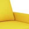 vidaXL Canap&eacute; &agrave; 3 places Jaune clair 180 cm Tissu