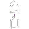 vidaXL Portant de bois chauffage anthracite 60x25x90 cm