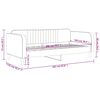 vidaXL Lit de repos sans matelas vert fonc&eacute; 100x200 cm velours