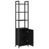 vidaXL Biblioth&egrave;que Ch&ecirc;ne noir 40 x 24 x 161 cm Bois d'ing&eacute;nierie