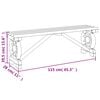 vidaXL Banc de jardin 115 cm bois de sapin massif