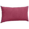 vidaXL Coussins de canap&eacute; 2 pcs Bordeaux 80 x 40 cm