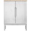 vidaXL Buffet FLORO Blanc 70 x 30 x 70,5 cm Bois de Pin Massif