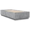 vidaXL Cadre de lit sans matelas gris b&eacute;ton 90x200 cm