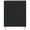 vidaXL Buffet noir 69,5x34x90 cm bois d'ing&eacute;nierie