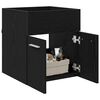 vidaXL Armoire d'&eacute;vier Ch&ecirc;ne noir 41 x 38,5 x 46 cm Bois d'ing&eacute;nierie