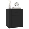 vidaXL Table de chevet Noir 50x36x60 cm Bois d&rsquo;ing&eacute;nierie