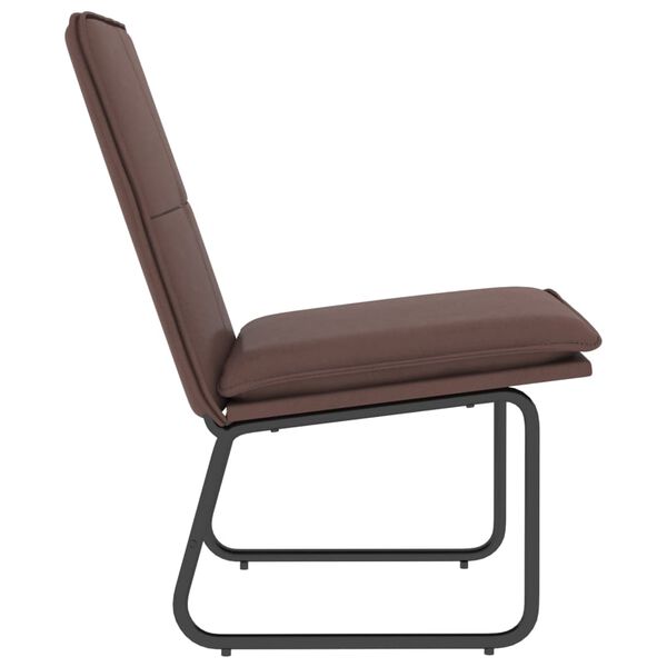 vidaXL Chaise longue Marron 54x75x76 cm Similicuir