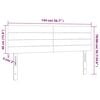 vidaXL T&ecirc;tes de lit Gris clair 144x5x78/88 cm Velours