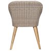 vidaXL Ensemble &agrave; manger de jardin 9 pcs Marron