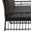 vidaXL Banc ext&eacute;rieur Uni Noir et Gris fonc&eacute; 116 x 55 x 82 cm
