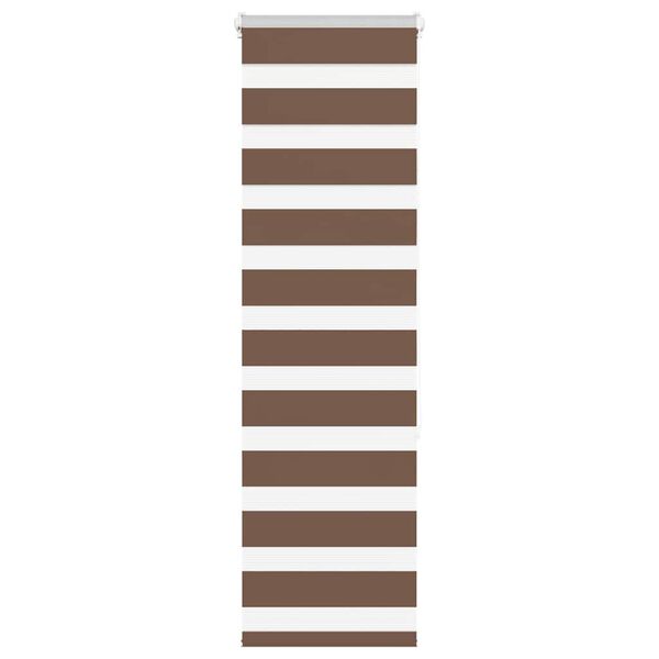 vidaXL Store z&egrave;bre marron 45x150 cm largeur du tissu 40,9 cm polyester