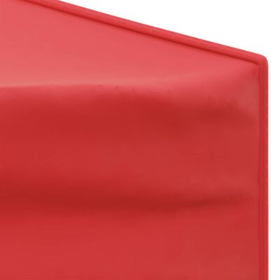 vidaXL Tente de réception pliable avec parois Rouge 2x2 m