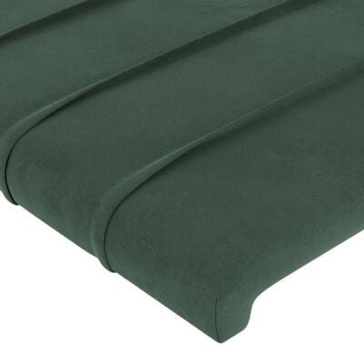 vidaXL Tête de lit Vert foncé 80x5x78/88 cm Velours