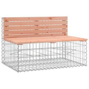 vidaXL Banc de jardin design gabion 103x70x65cm bois massif de douglas