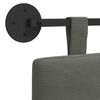 vidaXL T&ecirc;te de lit suspendue Montage mural Gris fonc&eacute; 190 x 55 x 5 cm