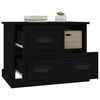 vidaXL Table de chevet noir 60x39x45 cm