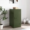 vidaXL Buffet vert olive 34,5x39x73 cm acier