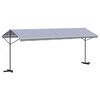 vidaXL Auvent autoportant bleu et blanc 600x300 cm tissu et acier