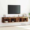 vidaXL Ensemble meuble TV 2 pcs Bois ancien 80 x 30 x 30 cm