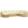 vidaXL Ensemble de canap&eacute;s d'ext&eacute;rieur 8 pcs Blanc et cr&egrave;me