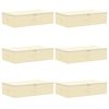vidaXL Bo&icirc;te de rangement 6 pc Tissu intiss&eacute; 70 x 40 x 18 cm 50,4 L