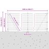 vidaXL Cl&ocirc;ture avec poteau Vert 1 x 25 m Acier et PVC