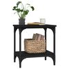 vidaXL Table d'appoint Noir 40x30x42 cm Bois d'ing&eacute;nierie