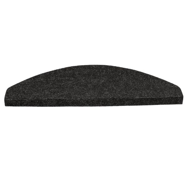 vidaXL Tapis d'escalier autocollants 15 pcs 65x22,5x3,5 cm Anthracite