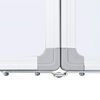 vidaXL Tableau blanc magn&eacute;tique pliable 120x60x1,7 cm aluminium