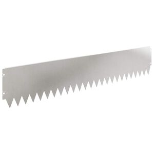 vidaXL Bordure de Pelouse 10 pcs 103 x 20 cm Acier Argent&eacute;