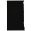 vidaXL Buffet Noir 100x35,5x60 cm Bois d'ing&eacute;nierie