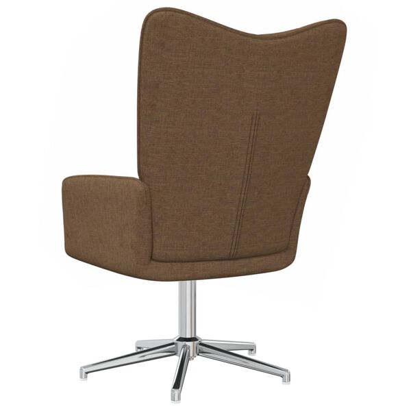 vidaXL Chaise de relaxation Marron Tissu