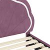 vidaXL Cadre de lit pour enfants avec t&ecirc;te de lit Violet 90 x 190 cm