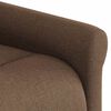 vidaXL Fauteuil inclinable &eacute;lectrique Marron Tissu