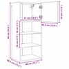vidaXL Meubles TV muraux 2 pcs Ch&ecirc;ne noir 40,5 x 30 x 90 cm