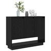 vidaXL Buffet Ch&ecirc;ne noir 97 x 29 x 75 cm Bois d'ing&eacute;nierie