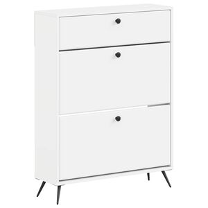 vidaXL Cabinet &agrave; chaussures BREDA 78 x 24 x 103 cm Bois d'ing&eacute;nierie