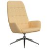 vidaXL Chaise de relaxation Cr&egrave;me Similicuir daim